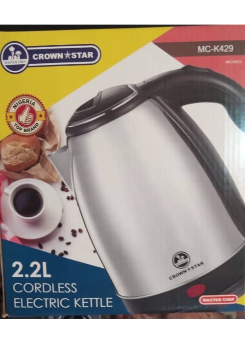 CROWNSTAR 2.2L CORDLESS KETTLE